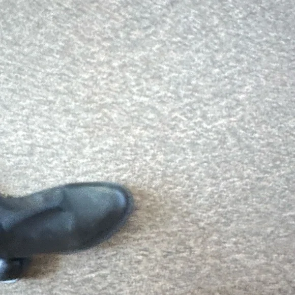 Black Knee High Shawny Boots - Picture 2 of 6